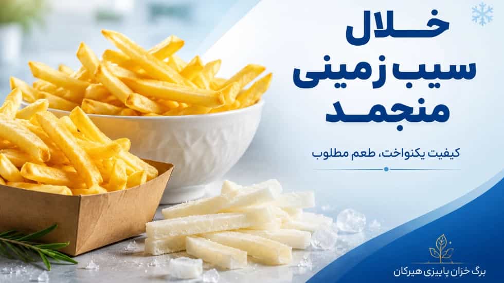 خلال سیب‌ زمینی منجمد و نیمه‌ آماده با کیفیت مطلوب