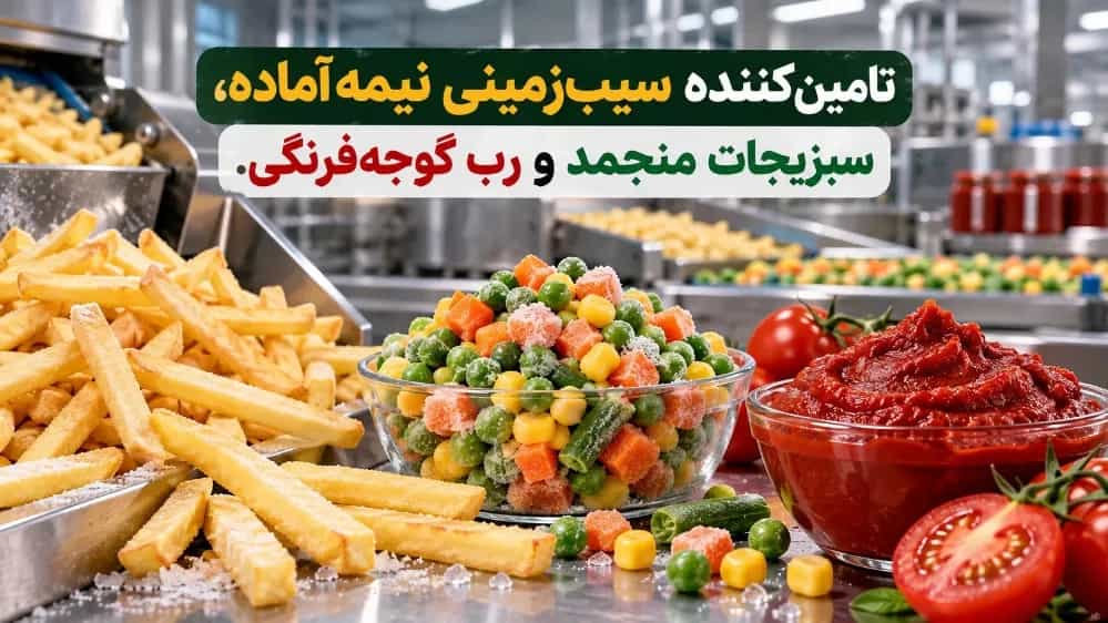 تأمین کننده سیب زمینی نیمه آماده و سبزیجات منجمد و رب گوجه فرنگی تأمین کننده سیب زمینی نیمه آماده و سبزیجات منجمد و رب گوجه فرنگی